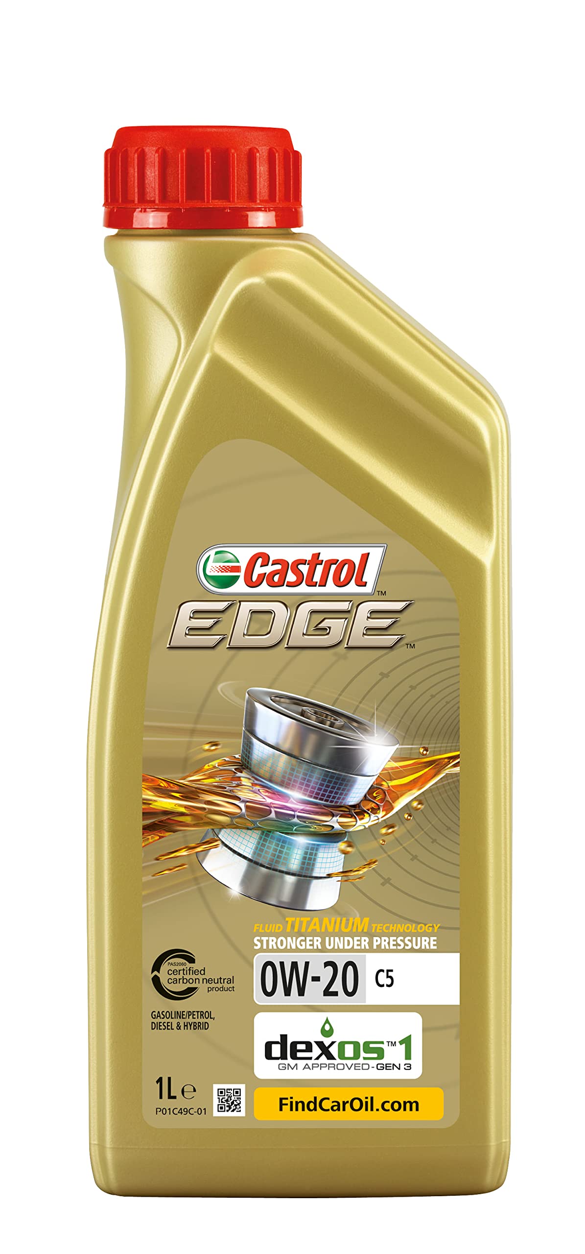 Castrol EDGE TITANIUM 0W-20 FE 16L 4L缶4個(カストロール エッジ